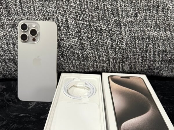iPhone 15 Pro Max 1TB Unlocked Natural Titanium Color 7L63
