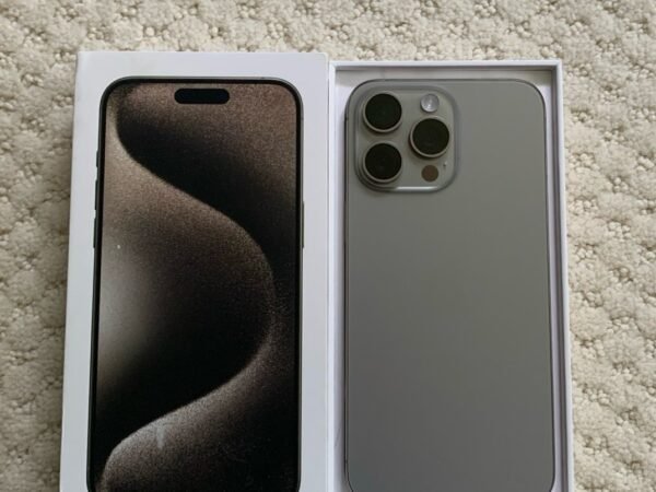Brand New iPhone 15 Pro Max Natural Titanium 256GB Unlocked with Sim Tray 3V98