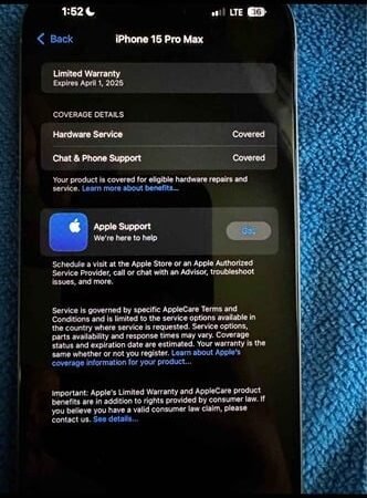 Apple iPhone 15 Pro Max - 256gb - Spectrum Network- Pristine Condition 5D81